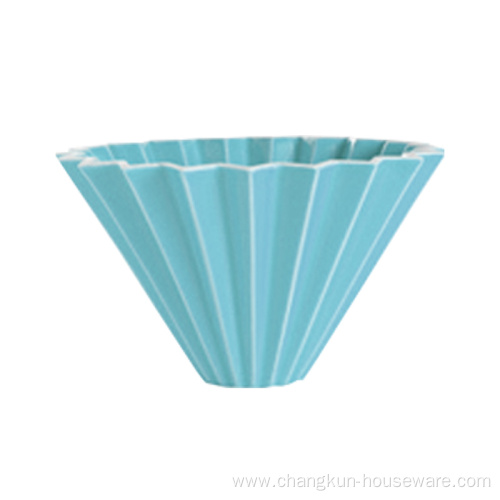 Coffee filter cup ceramic dripper Origami shape